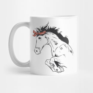 bandana wild horse Mug